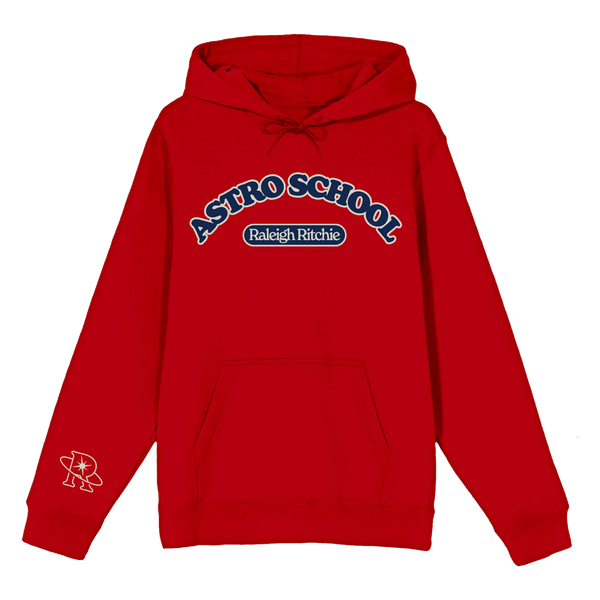 ASTRO SCHOOL PULLOVER HOODIE (RED)