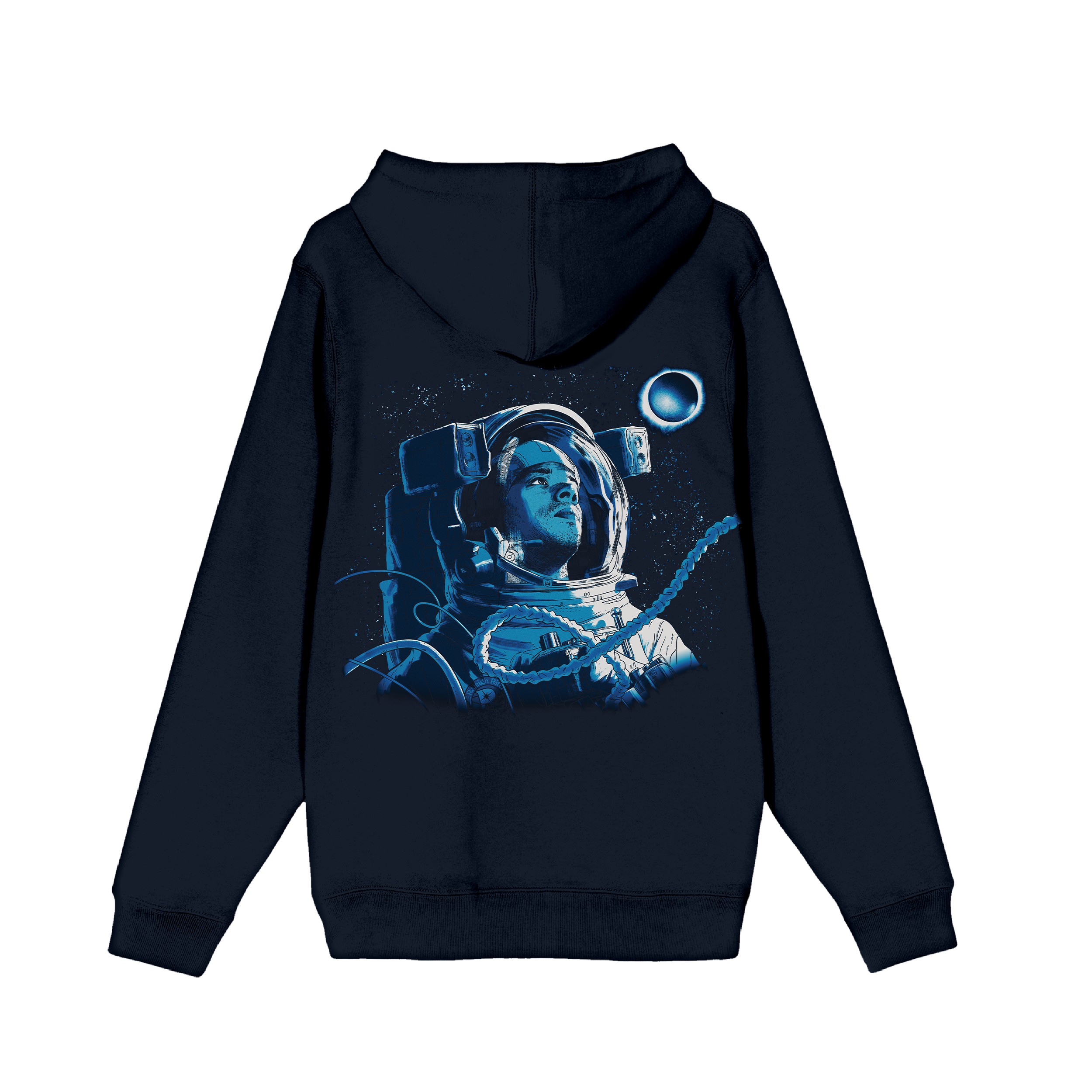 SPACESUIT PLANET LOGO HOODIE (NAVY) - Main Image