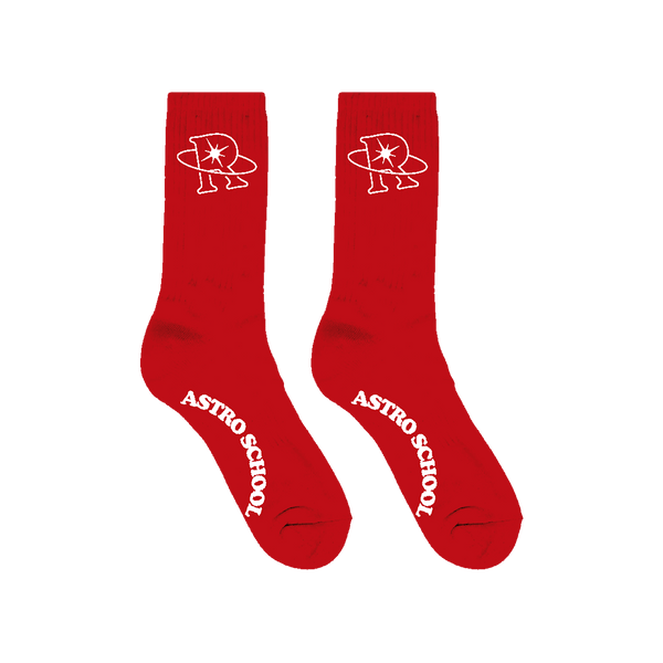 ASTRO SCHOOL SOCKS RED
