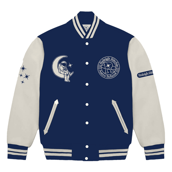 Blue online jersey jacket